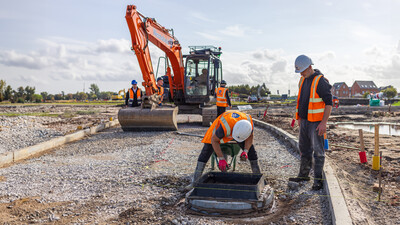 MuckStopper RS 675 installation on a Barratt David Wilson Homes site by Westshield Ltd