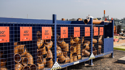 SiteStak drainage fittings storage M&J Evans