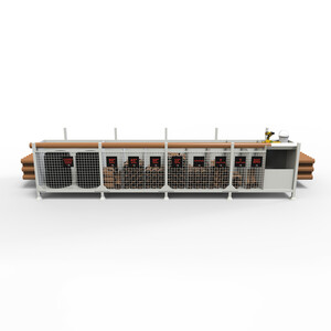 SiteStak 4.9m Workstation Extra Wide Front View