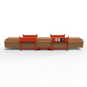 SiteStak Pipe Storage Rack Front View