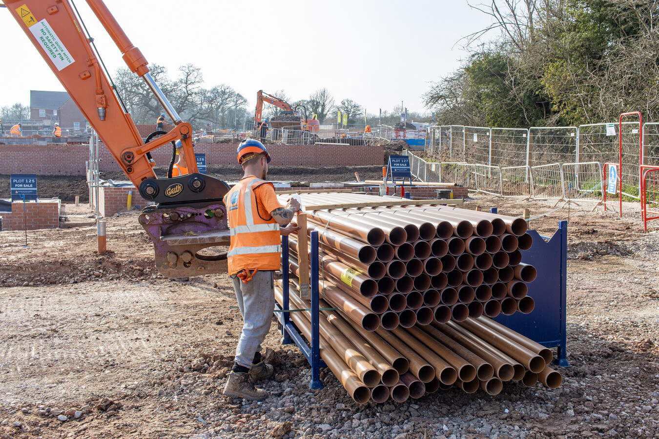 MJ Evans SiteStak Wide Pipe Storage